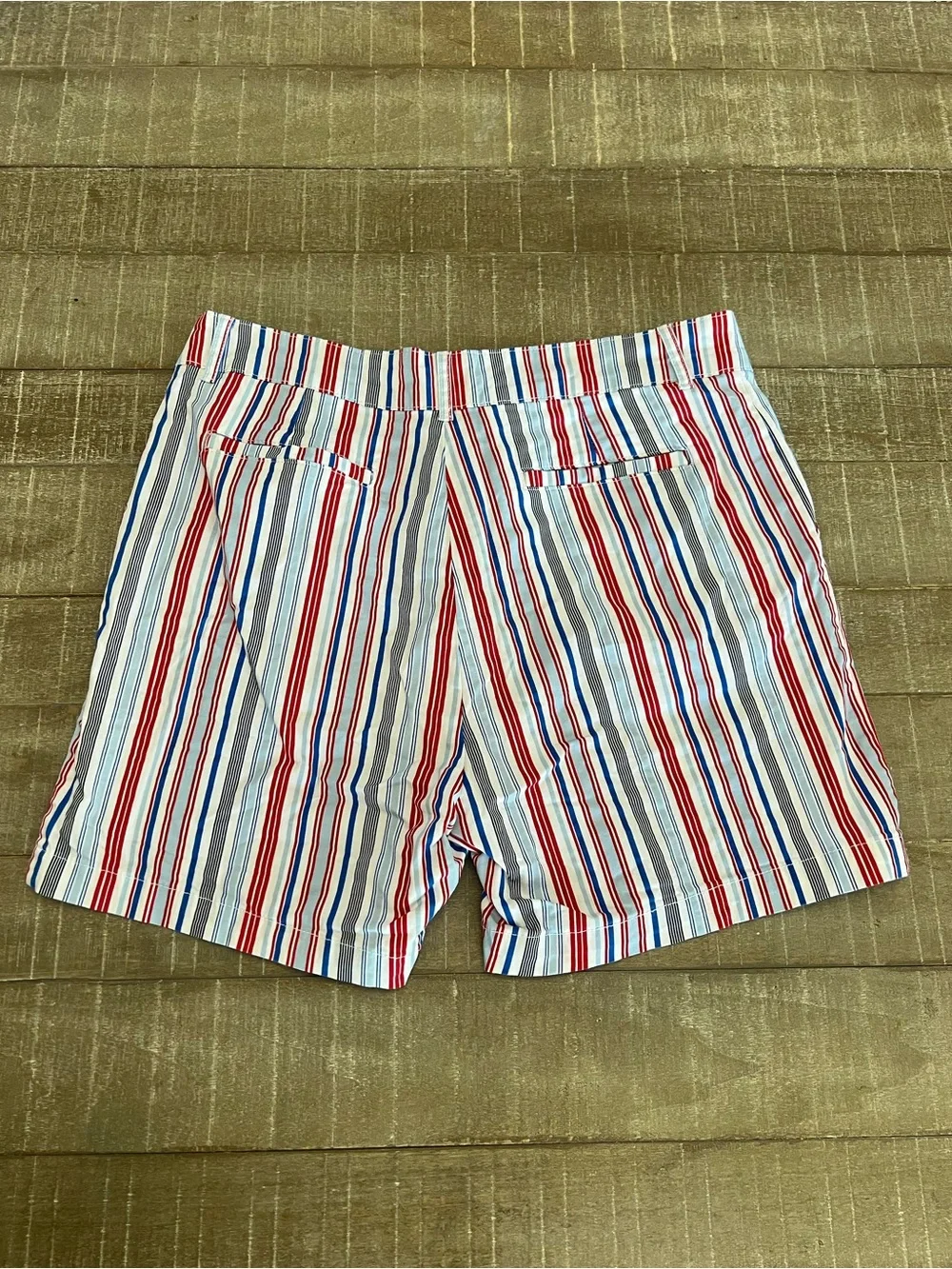 Caribbean Joe Red, Blue & White Striped Women’s Shorts
